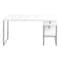 Monarch Specialties Computer Desk, Home Office, Corner, Storage Shelves, 60"L, L Shape, Work, Laptop, Metal, White I 7585 - alternate 7